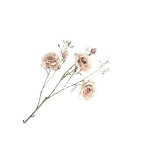 Kunstbloem – Rosa Spray Beige 110 cm